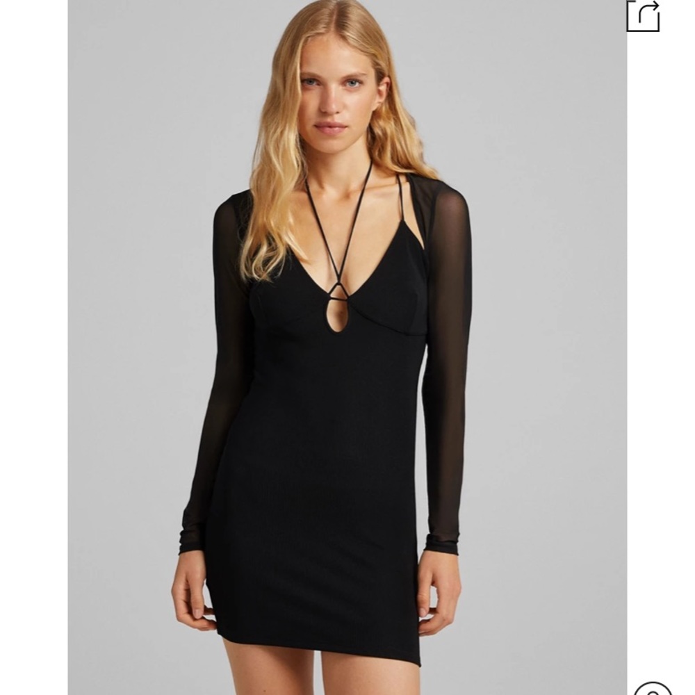 Bershka Black mini dress